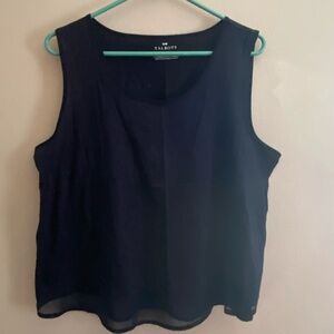 Navy Talbots Linen Tank